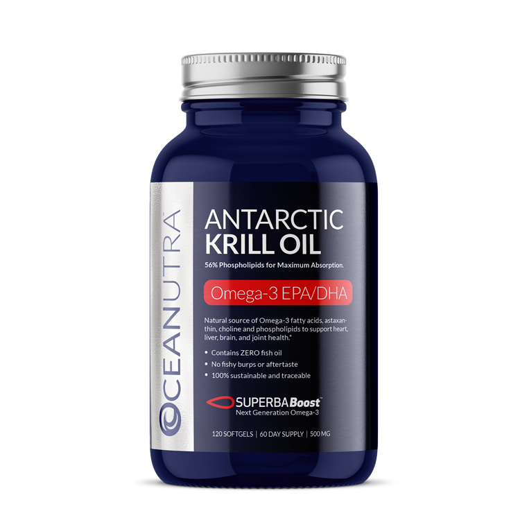 Oceanutra 100% Pure Antarctic Krill Oil 500 mg 60 Day